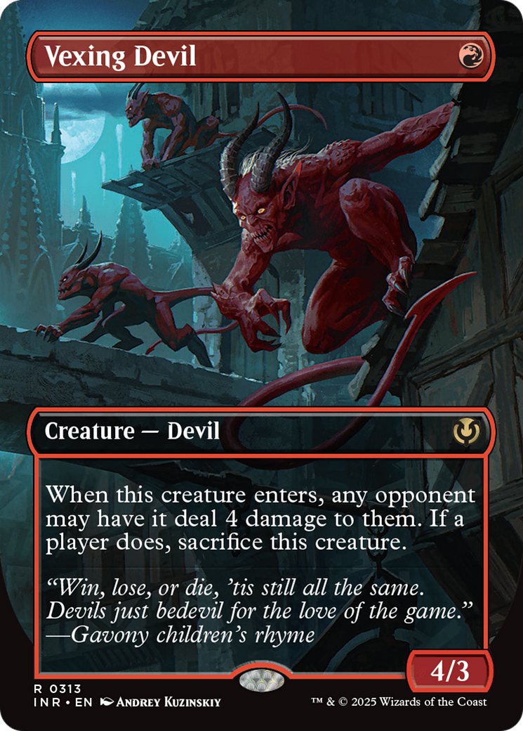 Vexing Devil (Borderless) [Innistrad Remastered] | Good Games Adelaide SA