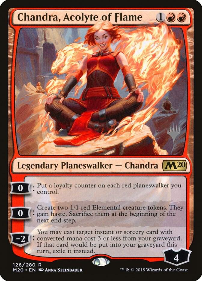 Chandra Acolyte of Flame 126 (Promo Pack: Core Set 2020)  | Good Games Adelaide SA