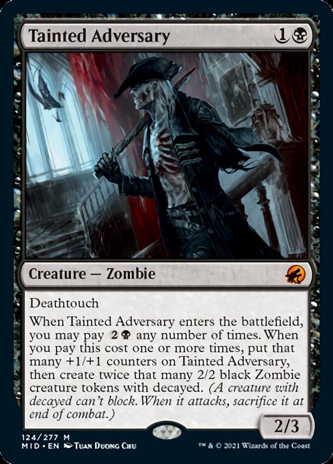 Tainted Adversary [Innistrad: Midnight Hunt] | Good Games Adelaide SA