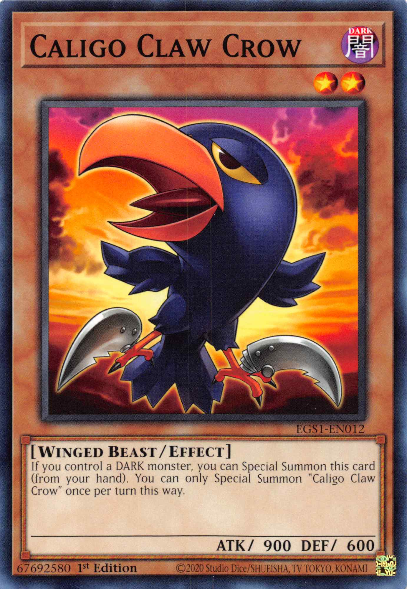 Caligo Claw Crow [EGS1-EN012] Common | Good Games Adelaide SA