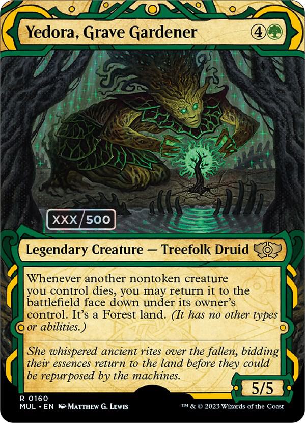 Yedora, Grave Gardener Serialized 160 (March of the Machine: Multiverse Legends)  - Double Rainbow Foil | Good Games Adelaide SA