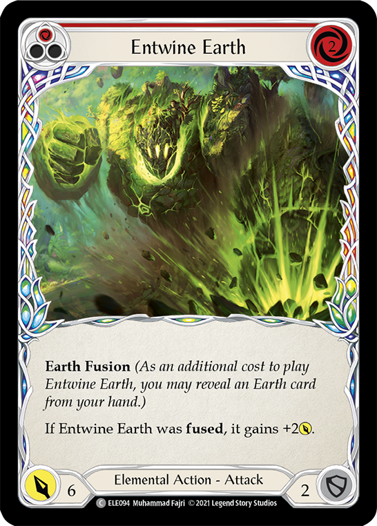 Entwine Earth (Red) [ELE094] (Tales of Aria)  1st Edition Rainbow Foil | Good Games Adelaide SA
