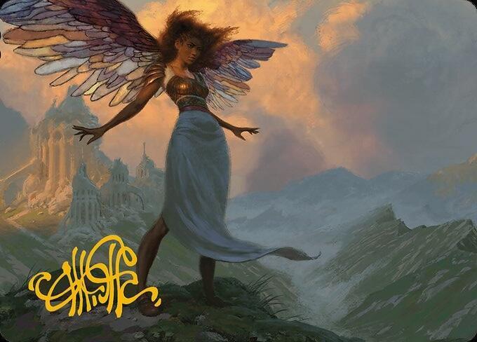 Glasswing Grace Art Card Gold Stamped Signature 19 (Art Series: Modern Horizons 3)  | Good Games Adelaide SA