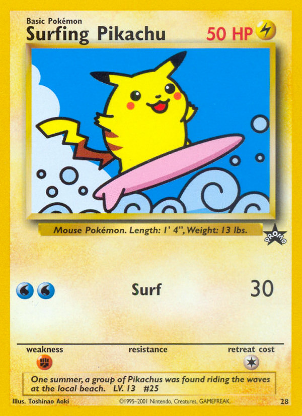 Surfing Pikachu (28) [Wizards of the Coast: Black Star Promos] | Good Games Adelaide SA