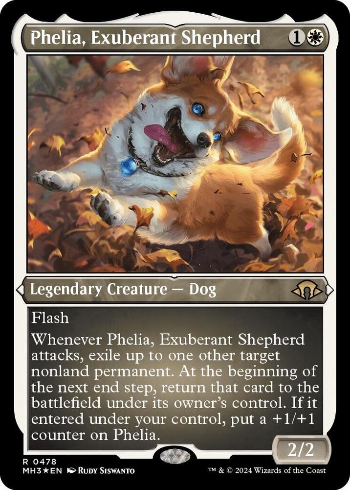 Phelia Exuberant Shepherd Foil Etched 478 (Modern Horizons 3)  - Etched Foil | Good Games Adelaide SA