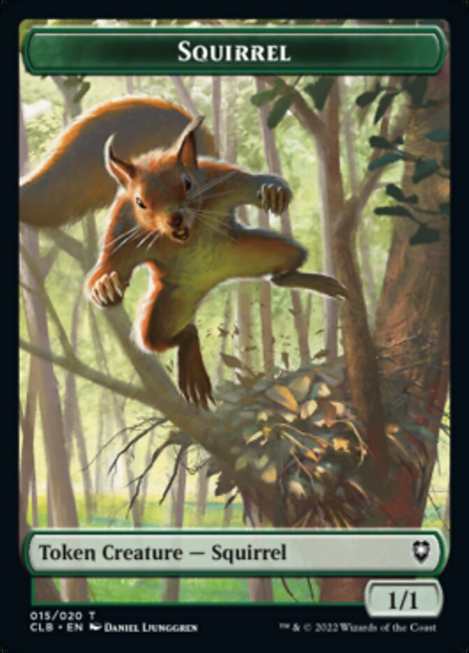 Treasure // Squirrel Double-sided Token [Commander Legends: Battle for Baldur's Gate Tokens] | Good Games Adelaide SA