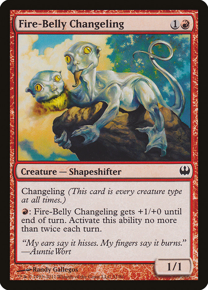 Fire-Belly Changeling [Duel Decks: Knights vs. Dragons] | Good Games Adelaide SA
