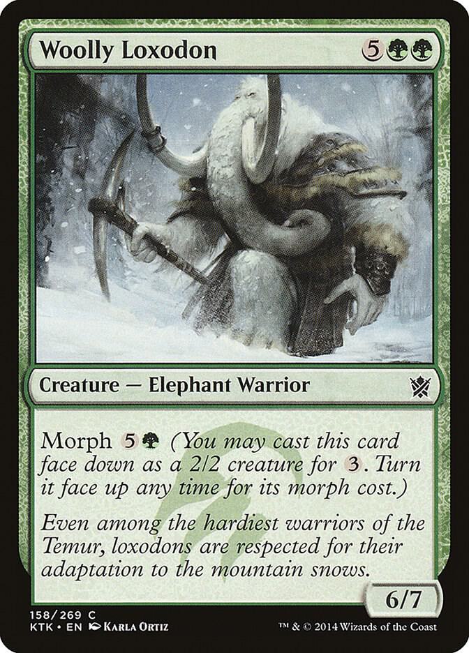 Woolly Loxodon 158 (Khans of Tarkir)  - Foil | Good Games Adelaide SA