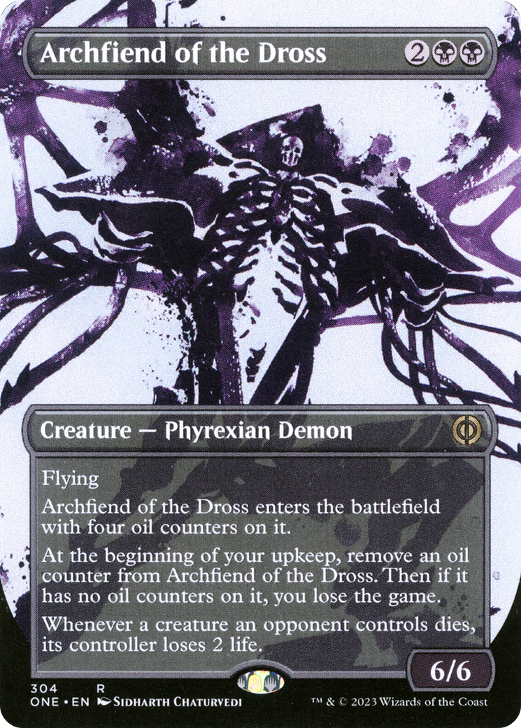 Archfiend of the Dross (Borderless Ichor) [Phyrexia: All Will Be One] | Good Games Adelaide SA