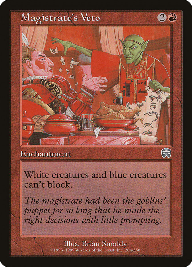 Magistrate's Veto 204 (Mercadian Masques)  - Foil | Good Games Adelaide SA