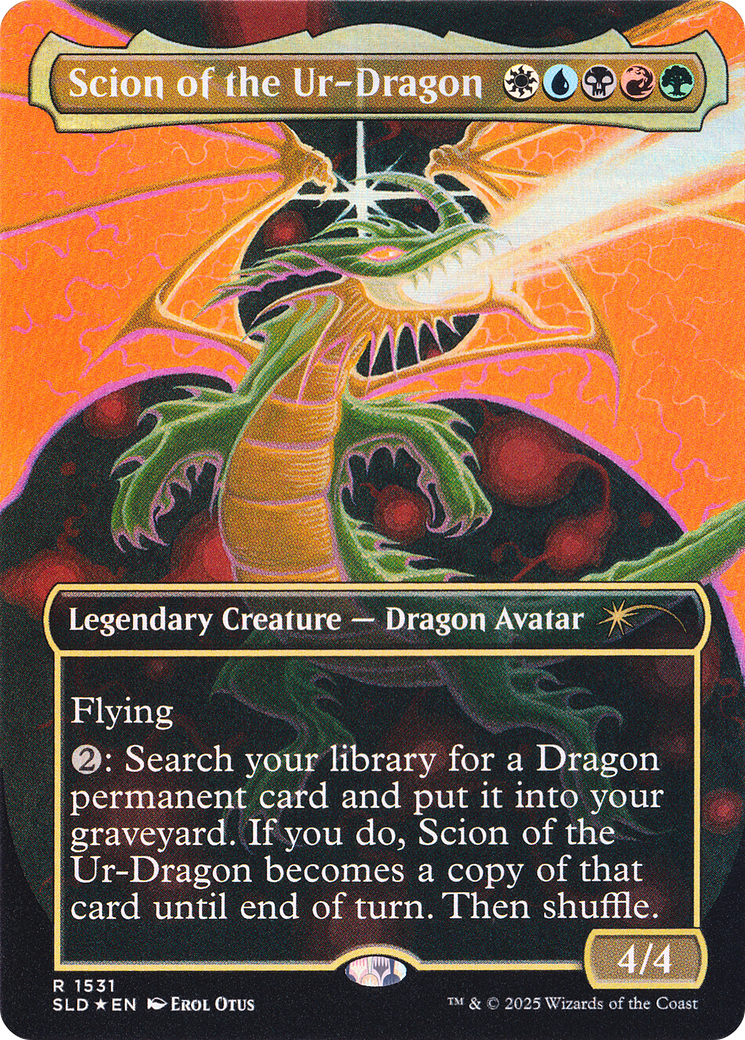 Scion of the Ur-Dragon (Rainbow Foil) [Secret Lair Drop Series] | Good Games Adelaide SA