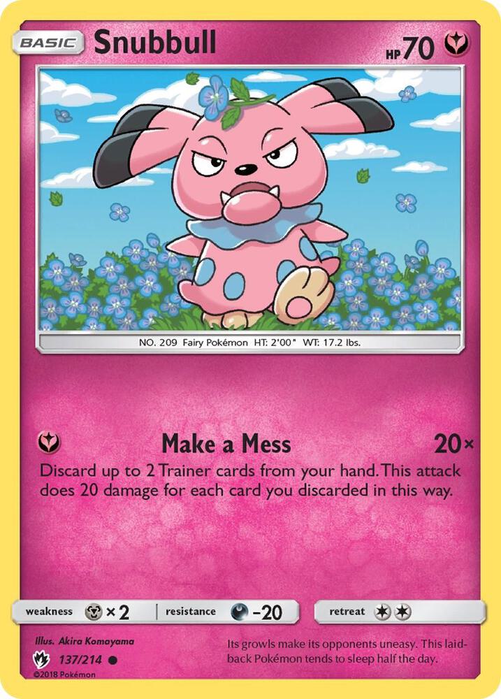 Snubbull 137/214 (SM - Lost Thunder)  | Good Games Adelaide SA