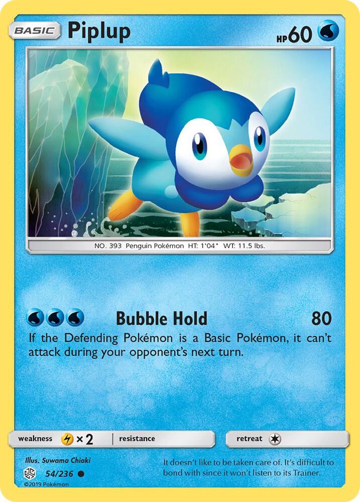 Piplup 54/236 (SM - Cosmic Eclipse)  | Good Games Adelaide SA