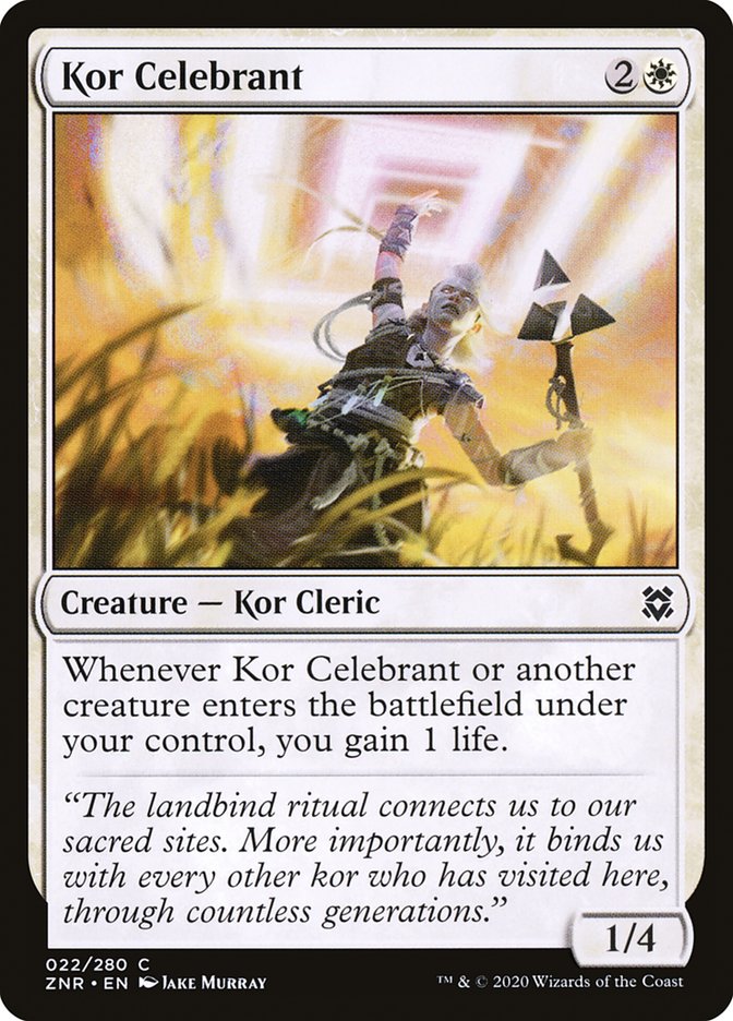 Kor Celebrant [Zendikar Rising] | Good Games Adelaide SA