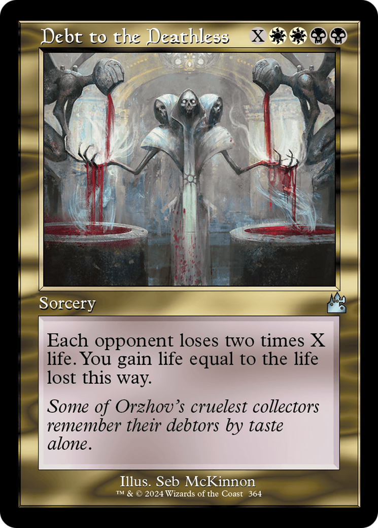 Debt to the Deathless (Retro Frame) [Ravnica Remastered] | Good Games Adelaide SA