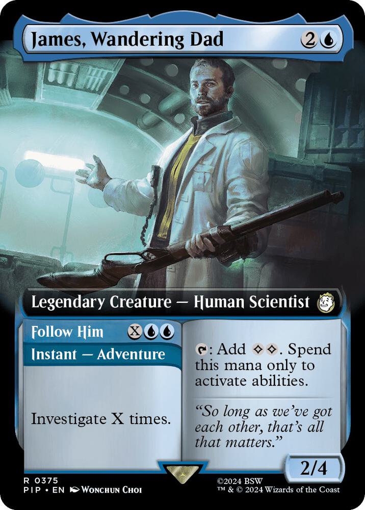 James Wandering Dad Extended Art 375 (Universes Beyond: Fallout)  | Good Games Adelaide SA