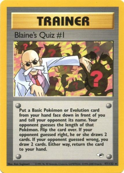 Blaine's Quiz #1 (97/132) [Gym Heroes Unlimited] | Good Games Adelaide SA