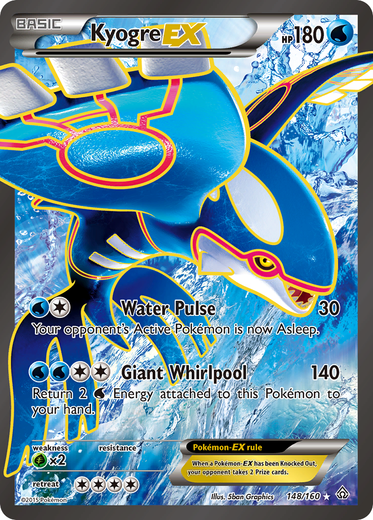 Kyogre EX (148/160) [XY: Primal Clash] | Good Games Adelaide SA