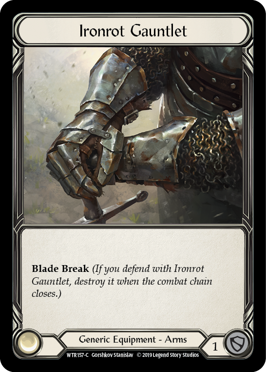 Ironrot Gauntlet [WTR157-C] Alpha Print Cold Foil | Good Games Adelaide SA