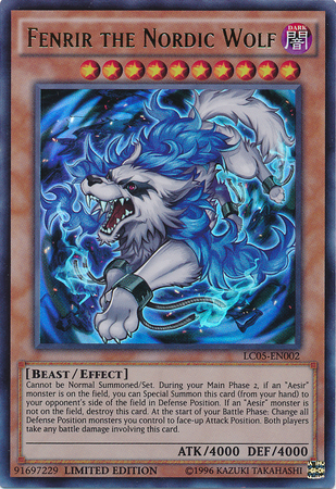 Fenrir the Nordic Wolf [LC05-EN002] Ultra Rare | Good Games Adelaide SA