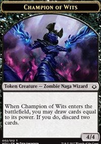 Champion of Wits // Insect Double-sided Token [Hour of Devastation Tokens] | Good Games Adelaide SA