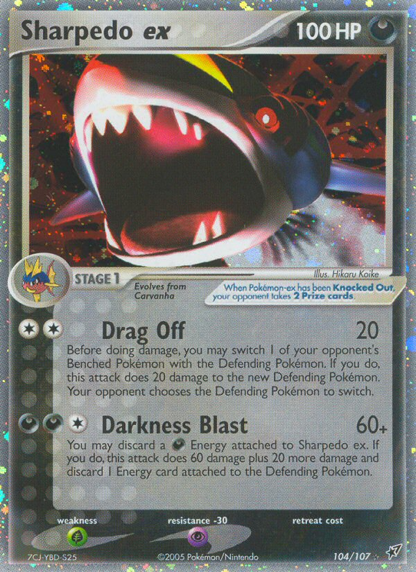 Sharpedo ex (104/107) [EX: Deoxys] | Good Games Adelaide SA