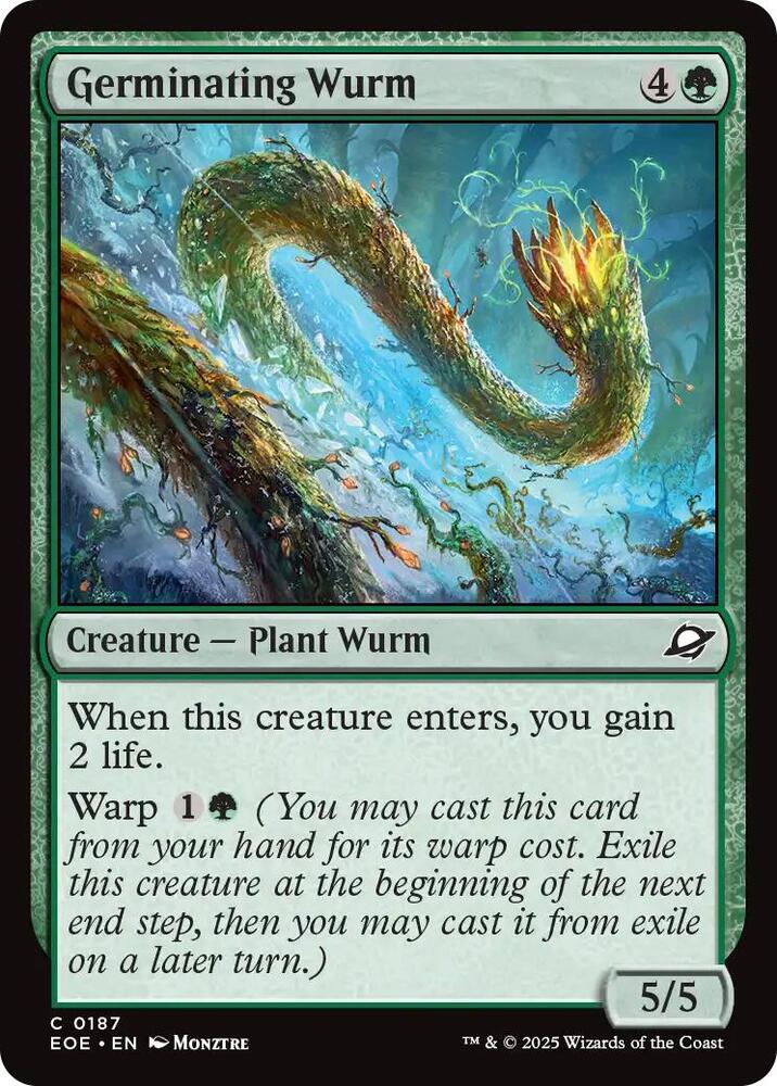 Germinating Wurm 187 (Edge of Eternities)  | Good Games Adelaide SA