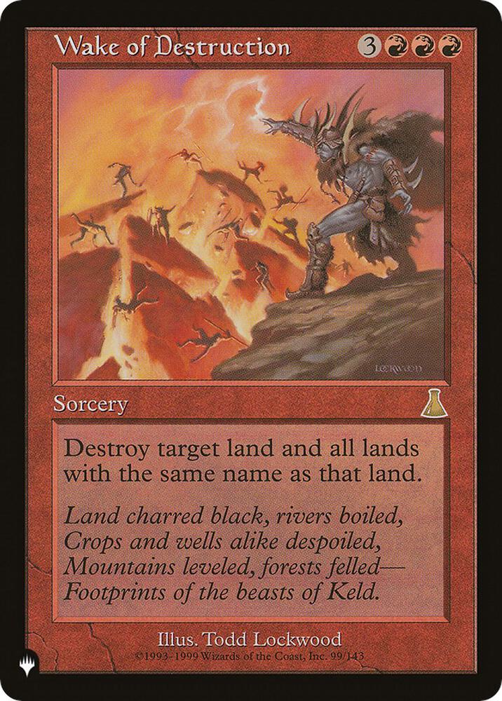 Wake of Destruction 99/143 (The List Reprints)  | Good Games Adelaide SA