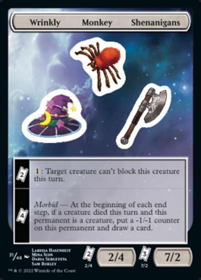 Wrinkly Monkey Shenanigans [Unfinity Stickers] | Good Games Adelaide SA