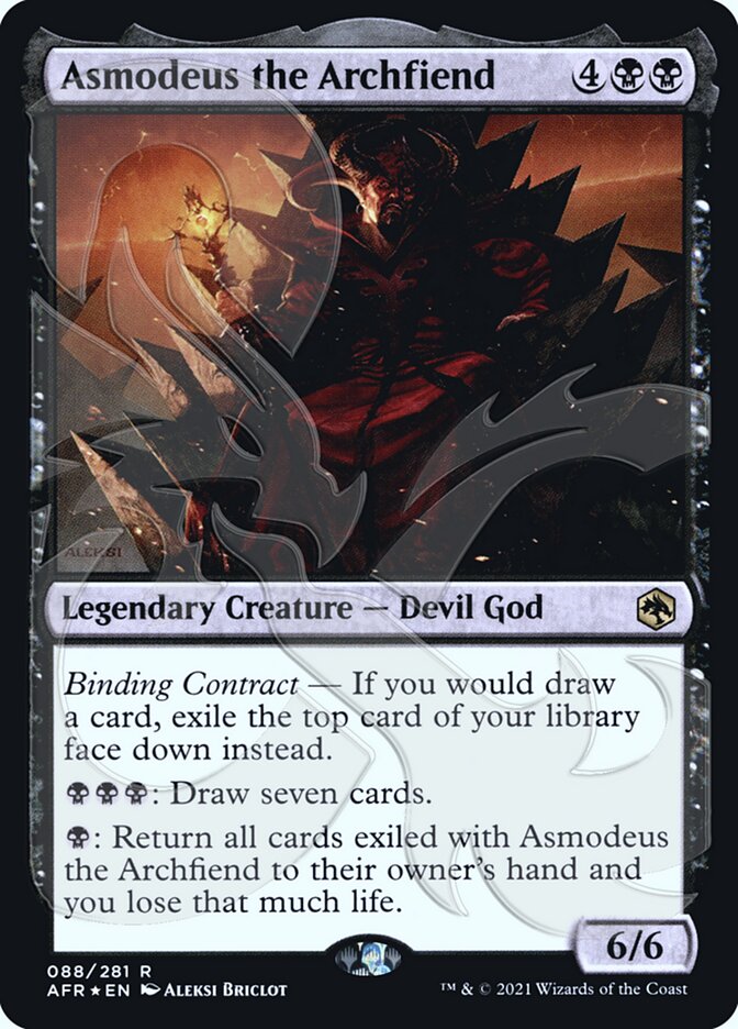 Asmodeus the Archfiend (Ampersand Promo) [Dungeons & Dragons: Adventures in the Forgotten Realms Promos] | Good Games Adelaide SA
