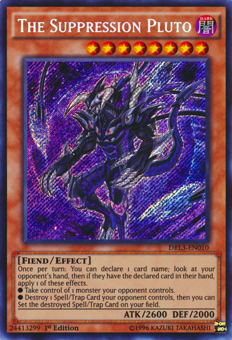The Suppression Pluto [DRL3-EN010] Secret Rare | Good Games Adelaide SA