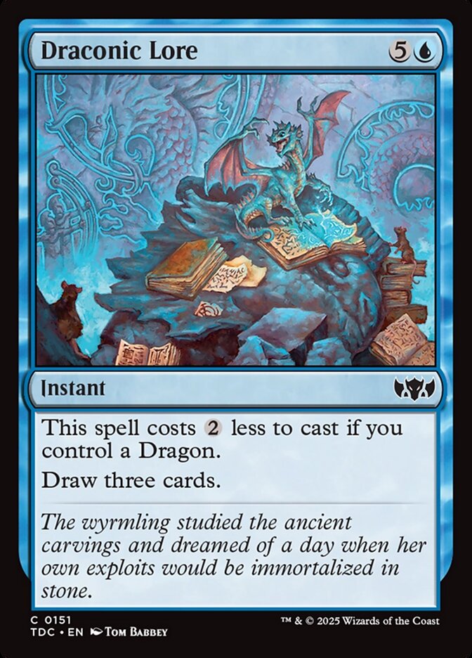 Draconic Lore 151 (Commander: Tarkir: Dragonstorm)  | Good Games Adelaide SA