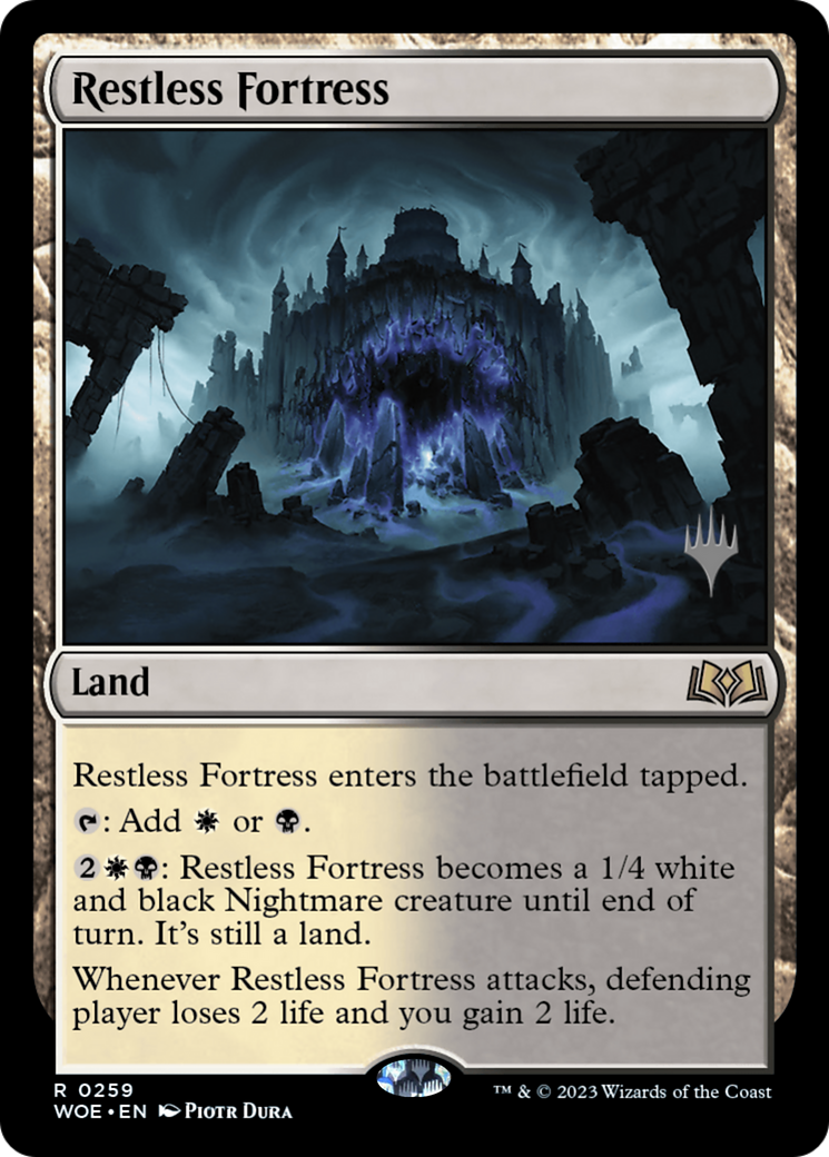 Restless Fortress (Promo Pack) [Wilds of Eldraine Promos] | Good Games Adelaide SA