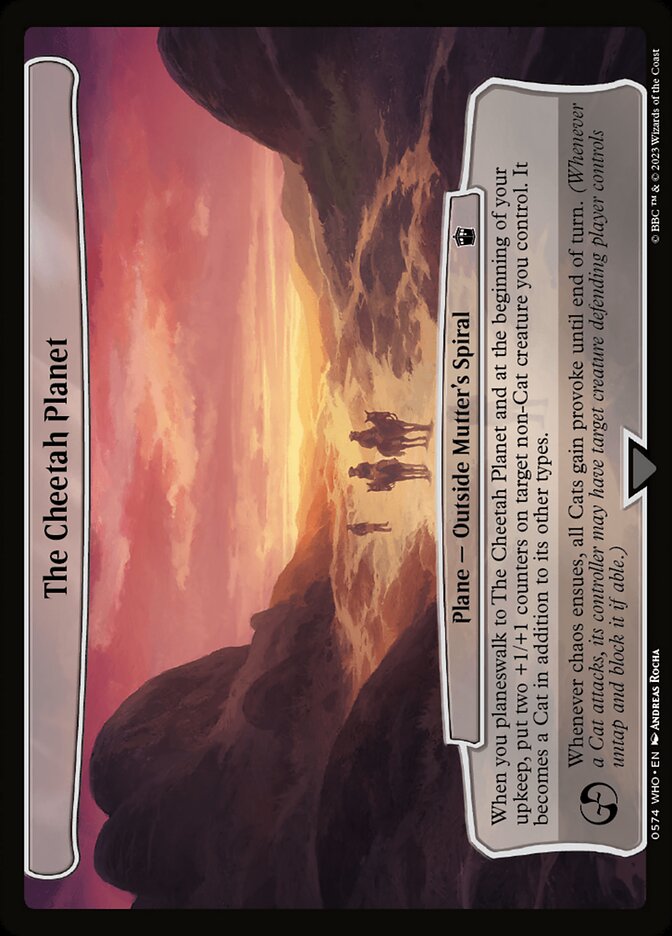 The Cheetah Planet 574 (Planechase: Universes Beyond: Doctor Who)  | Good Games Adelaide SA