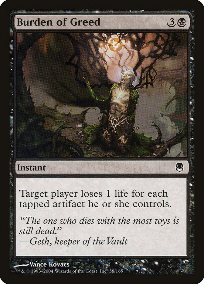 Burden of Greed 38 (Darksteel)  - Foil | Good Games Adelaide SA