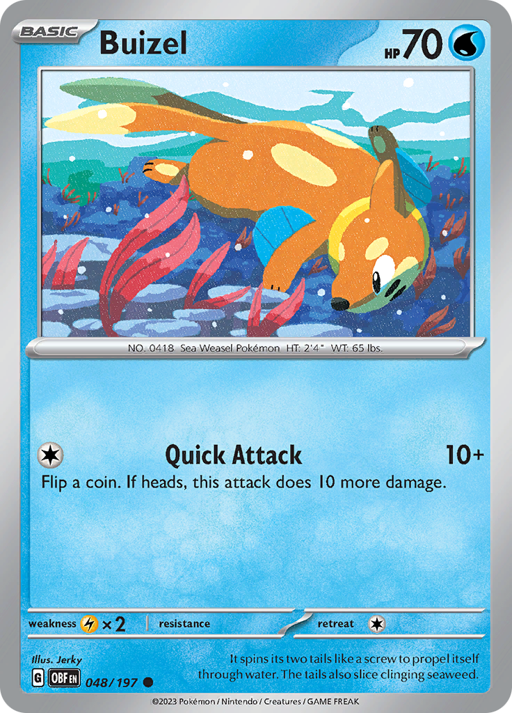 Buizel (048/197) [Scarlet & Violet: Obsidian Flames] | Good Games Adelaide SA