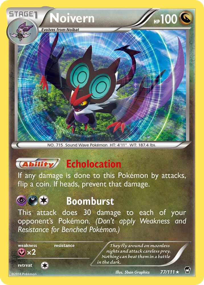 Noivern 77/111 (XY - Furious Fists)  - Holofoil | Good Games Adelaide SA