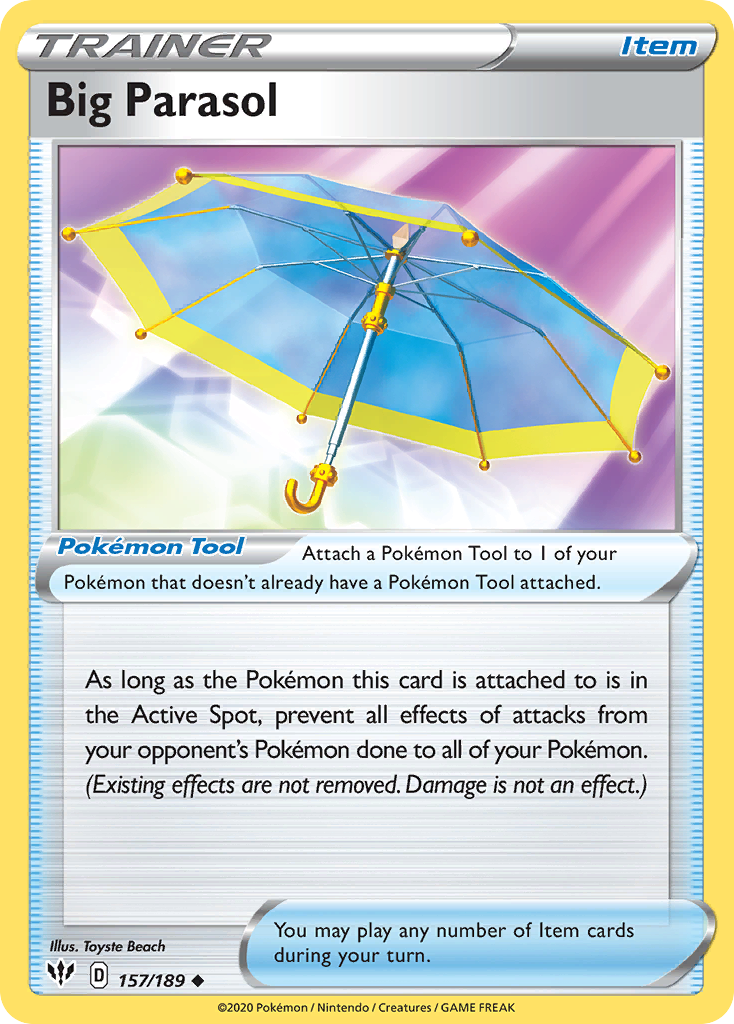 Big Parasol (157/189) [Sword & Shield: Darkness Ablaze] | Good Games Adelaide SA