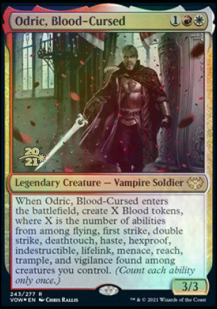 Odric, Blood-Cursed [Innistrad: Crimson Vow Prerelease Promos] | Good Games Adelaide SA