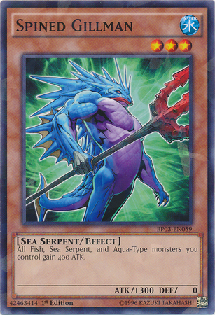 Spined Gillman [BP03-EN059] Shatterfoil Rare | Good Games Adelaide SA