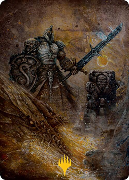 Dakkon Shadow Slayer Art Card 48 81 Gold Stamped 48 (Art Series: Modern Horizons 2)  | Good Games Adelaide SA