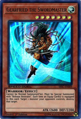 Gearfried the Swordmaster [SBSC-EN009] Ultra Rare | Good Games Adelaide SA