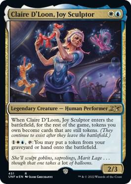 Claire DLoon Joy Sculptor Galaxy Foil 451 (Unfinity)  - Foil | Good Games Adelaide SA