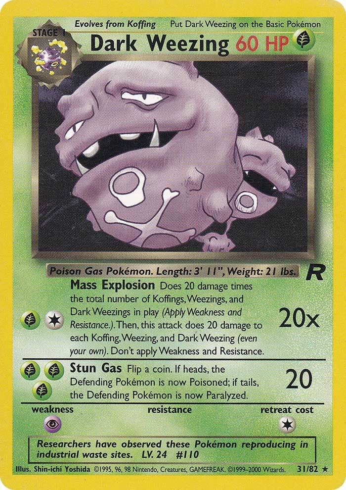 Dark Weezing (31/82) [Team Rocket Unlimited] | Good Games Adelaide SA