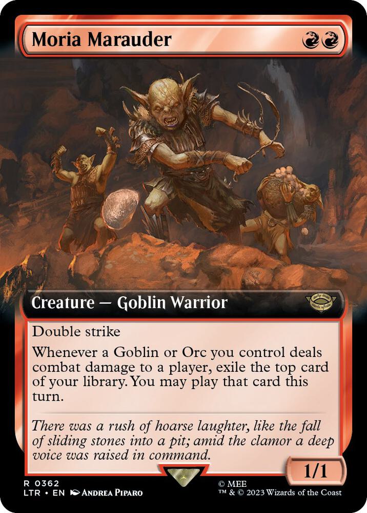 Moria Marauder 362 (Universes Beyond: The Lord of the Rings: Tales of Middle-earth)  - Extended Art | Good Games Adelaide SA