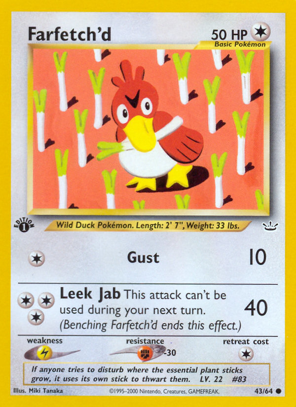 Farfetch'd (43/64) [Neo Revelation 1st Edition] | Good Games Adelaide SA