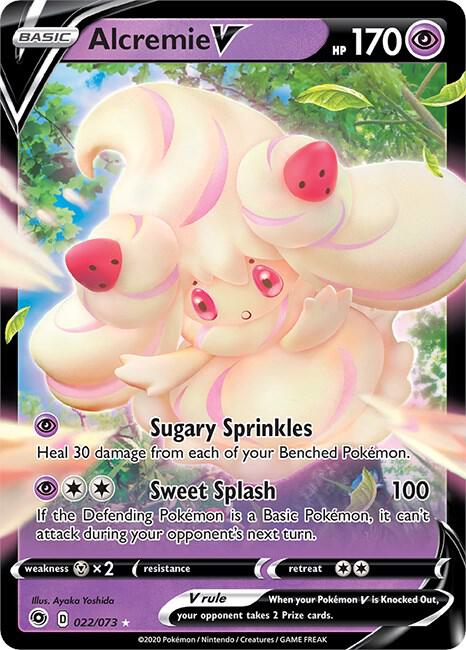 Alcremie V 22/73 (Champion's Path)  - Holofoil | Good Games Adelaide SA
