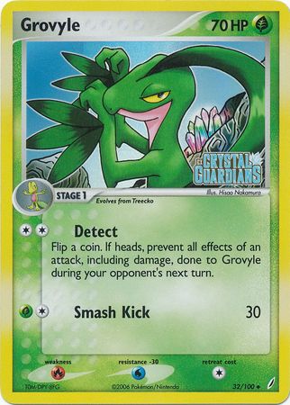 Grovyle (32/100) (Stamped) [EX: Crystal Guardians] | Good Games Adelaide SA