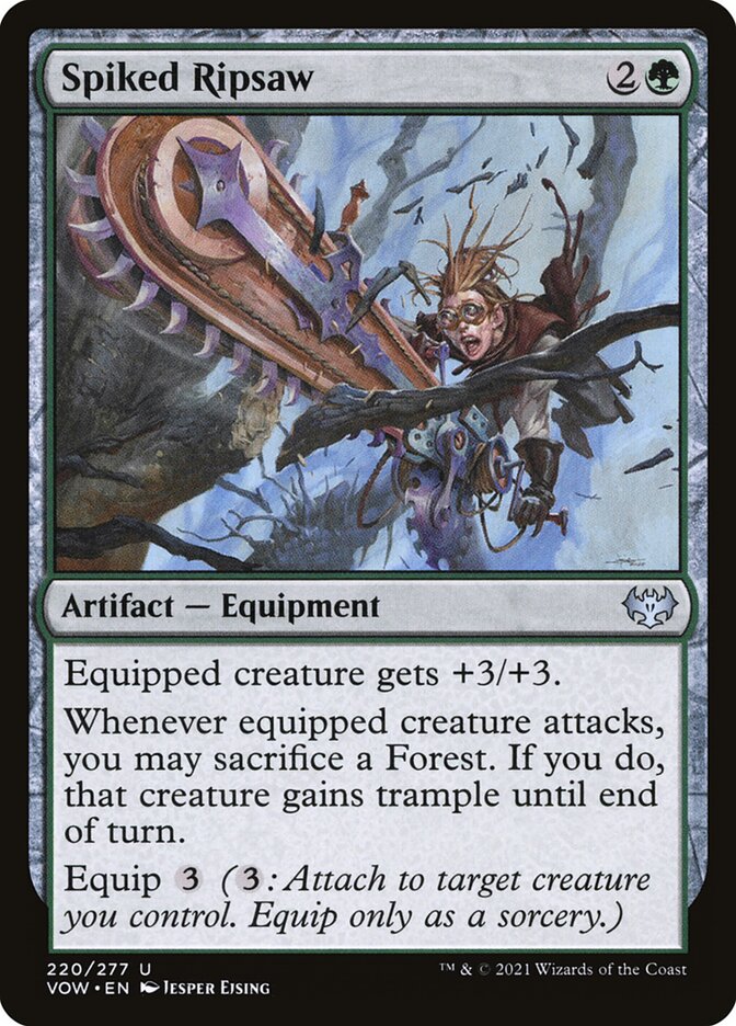 Spiked Ripsaw 220 (Innistrad: Crimson Vow)  - Foil | Good Games Adelaide SA