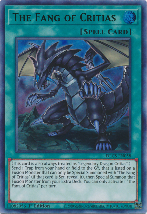 The Fang of Critias (Green) [DLCS-EN058] Ultra Rare | Good Games Adelaide SA